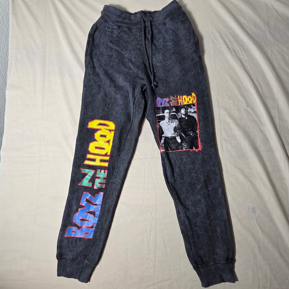 NWT Boyz N The Hood Acid Wash Joggers Mens Small Ripple Junction Movie Sweats